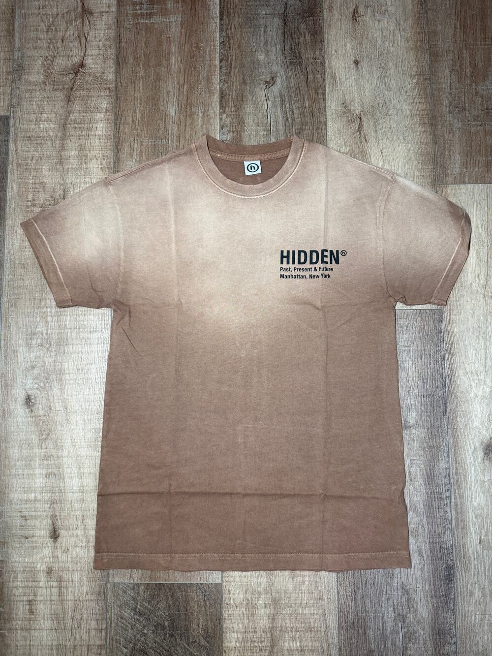 Hidden Vintage Logo T-Shirt Brown Men’s Size S New